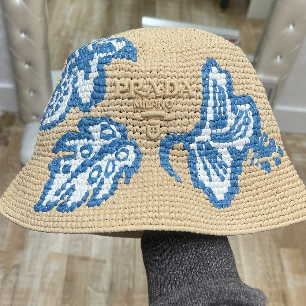 Prada Raffia Bucket Hat - Picture 6 of 6